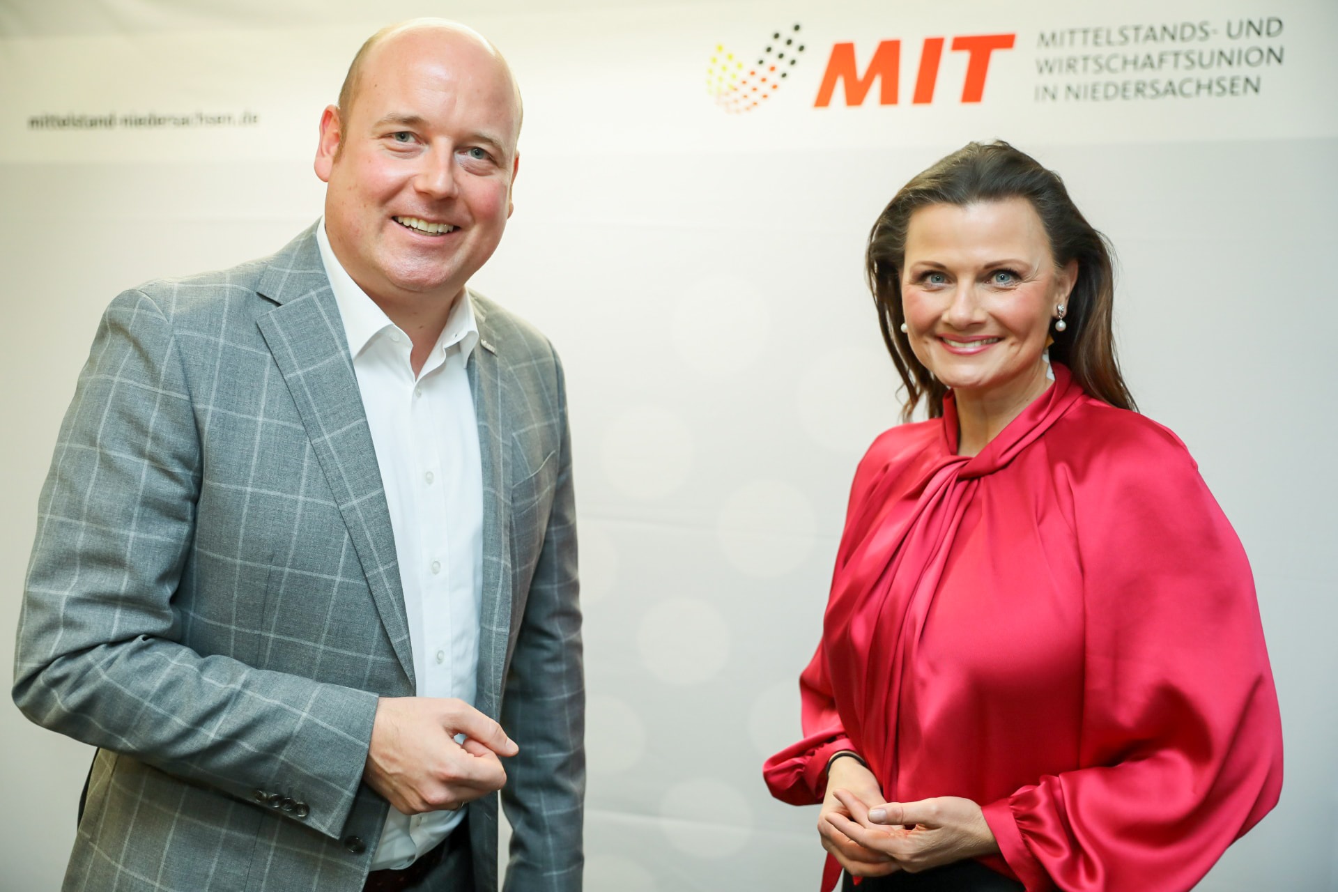 Holger Bormann, mit der Kandidatin für den MIT-Bundesvorsitz, Gitta Connemann MdB